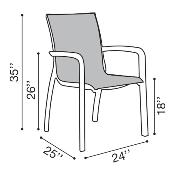 silla con brazos sunset - Imagen 5
