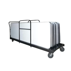 carro transportador de mesas plegables rectangulares
