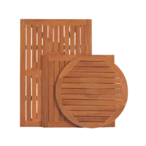 cubierta para mesa de teka redonda, cuadrada, rectangular